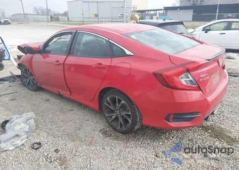 2019 Honda Civic Sport из США, поврежденный, VIN 2HGFC2F83KH536077